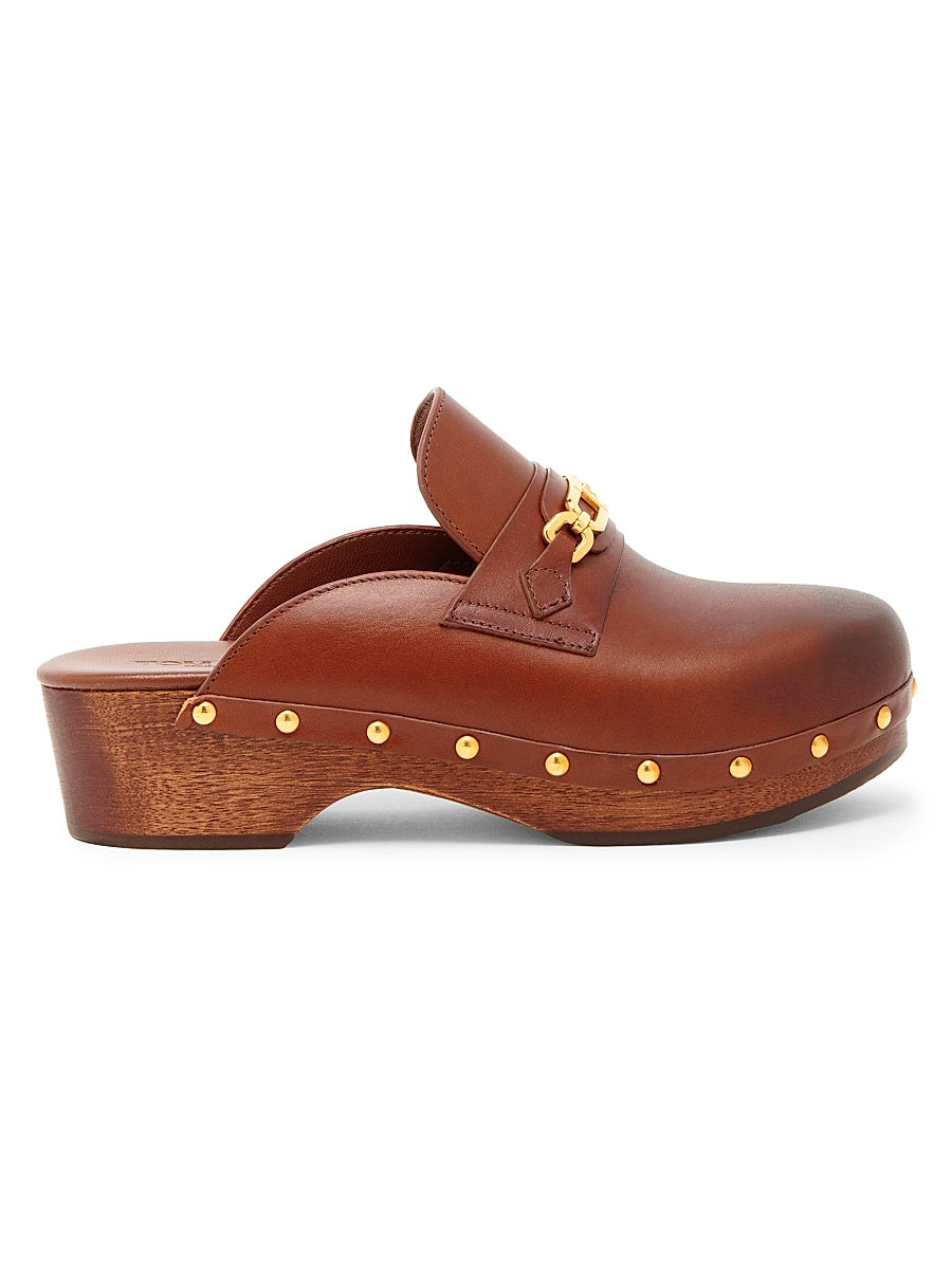40MM Leather Clogs