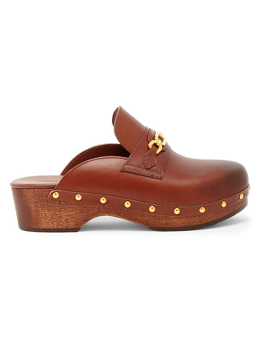 40MM Leather Clogs