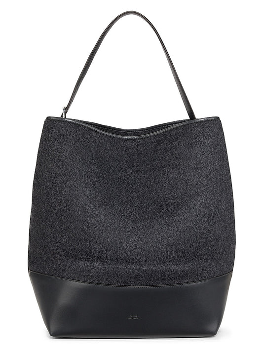 Doublé Belted Wool Tote Bag