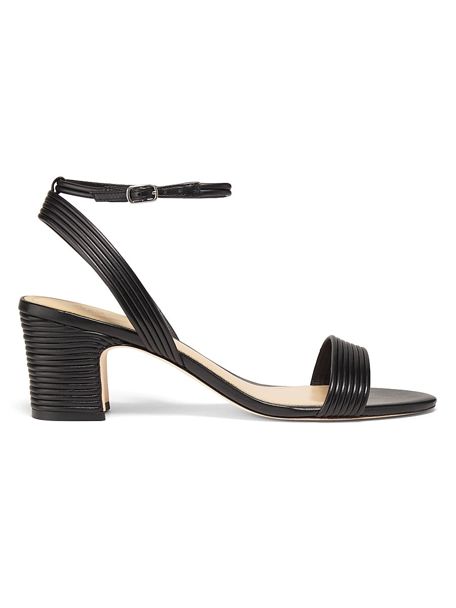 Ankle Strap 60MM Corded Leather Sandals