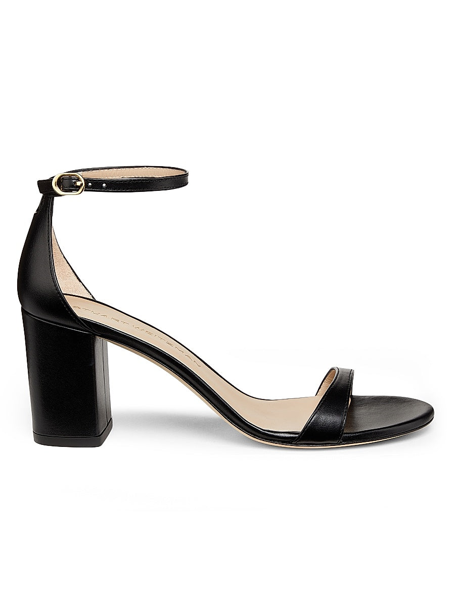 Nudist Block 75MM Leather Sandals
