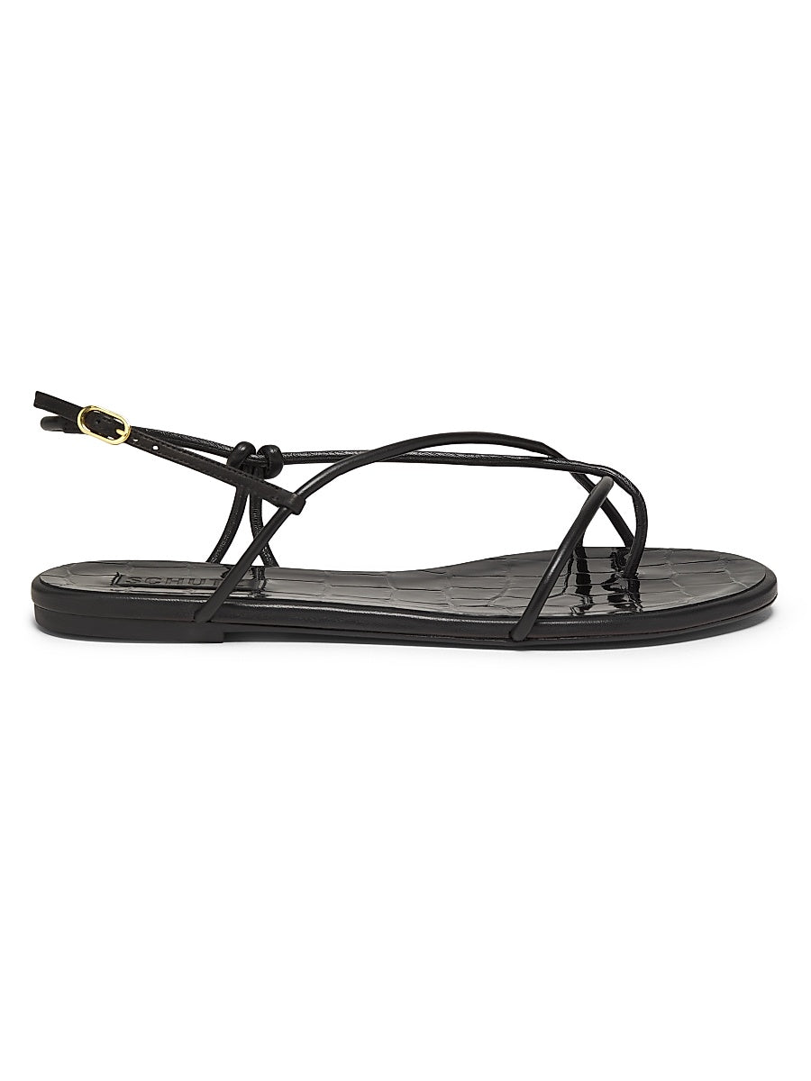 Malta Strappy Patent Leather Sandals