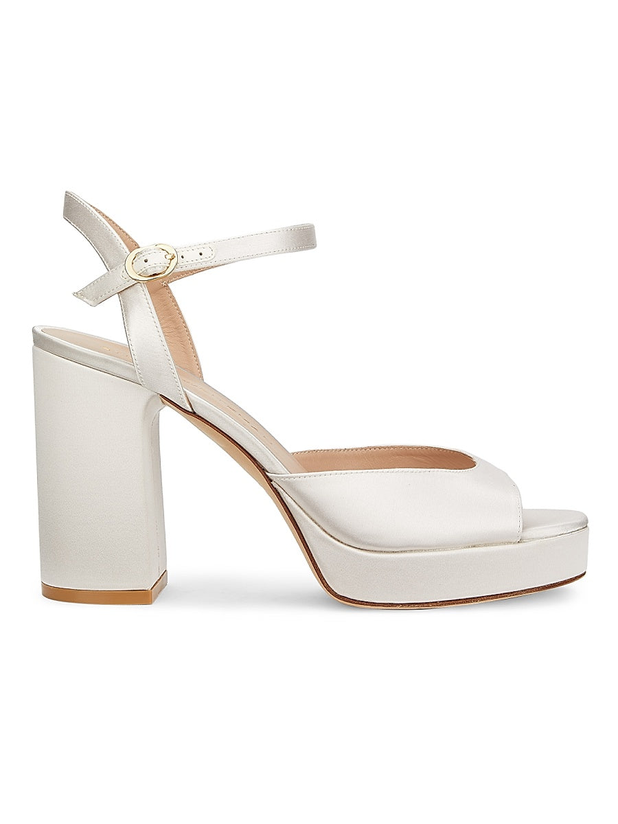 Dayna 100MM Satin Platform Sandals