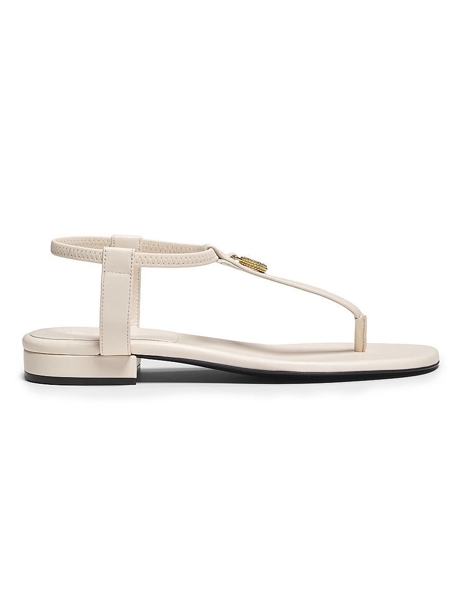 Mindil Leather Flat Sandals