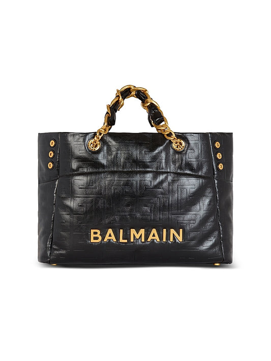 1945 Crinkled Leather Tote Bag