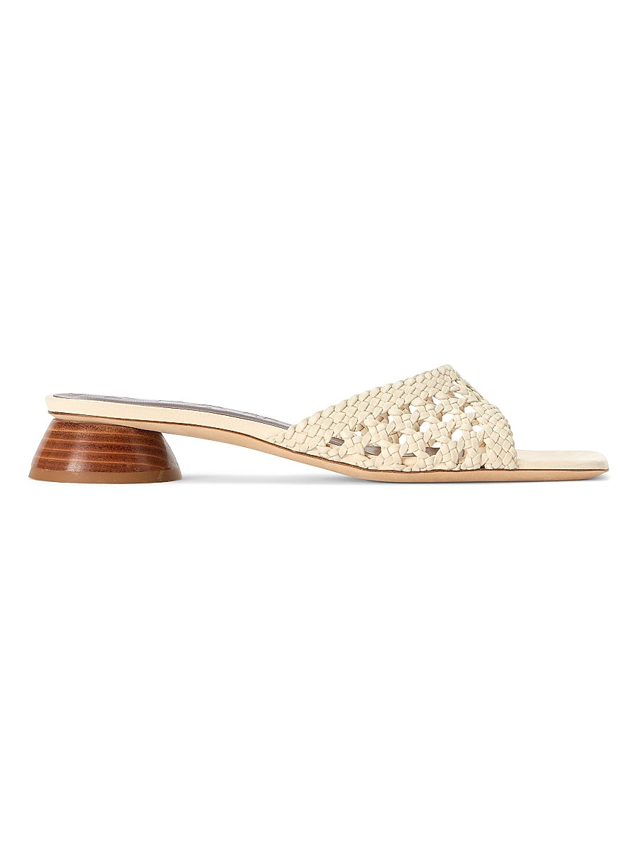 Simone Crochet 35MM Leather Sandals
