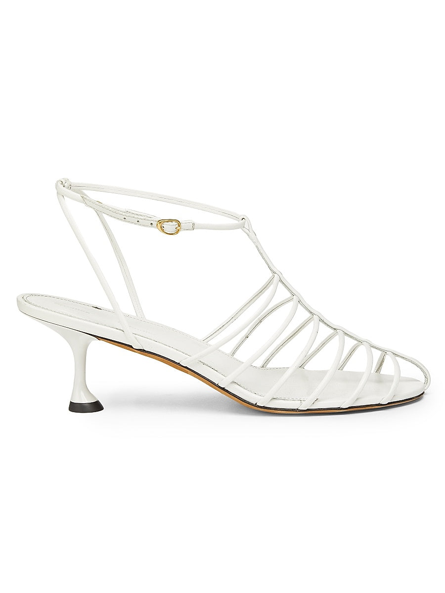 Tee 60MM Leather Cage Sandals