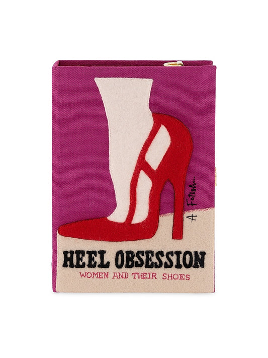Classics Heel Obsession Embroidered Book Clutch