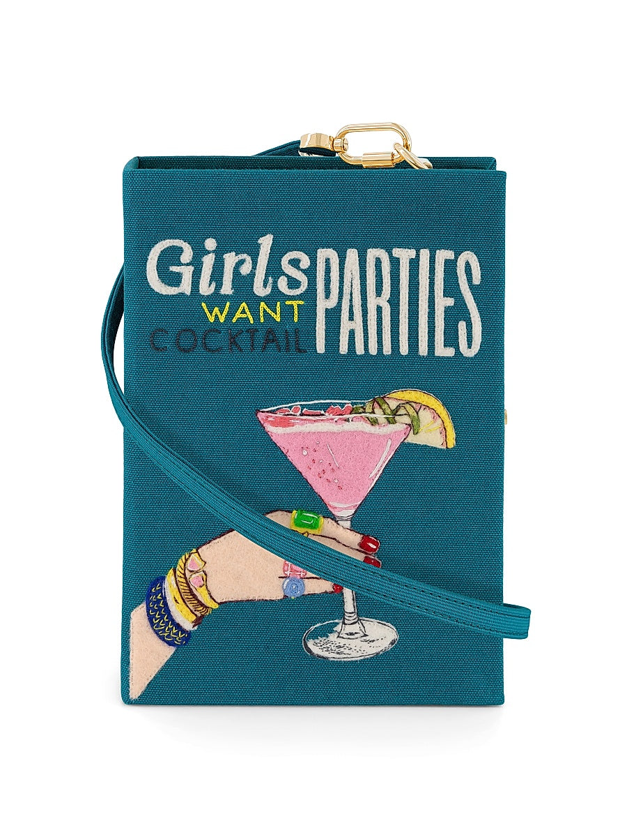 Embroidered Cocktail Party Book Clutch