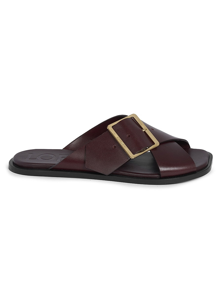 Petal Belt Leather Sandals