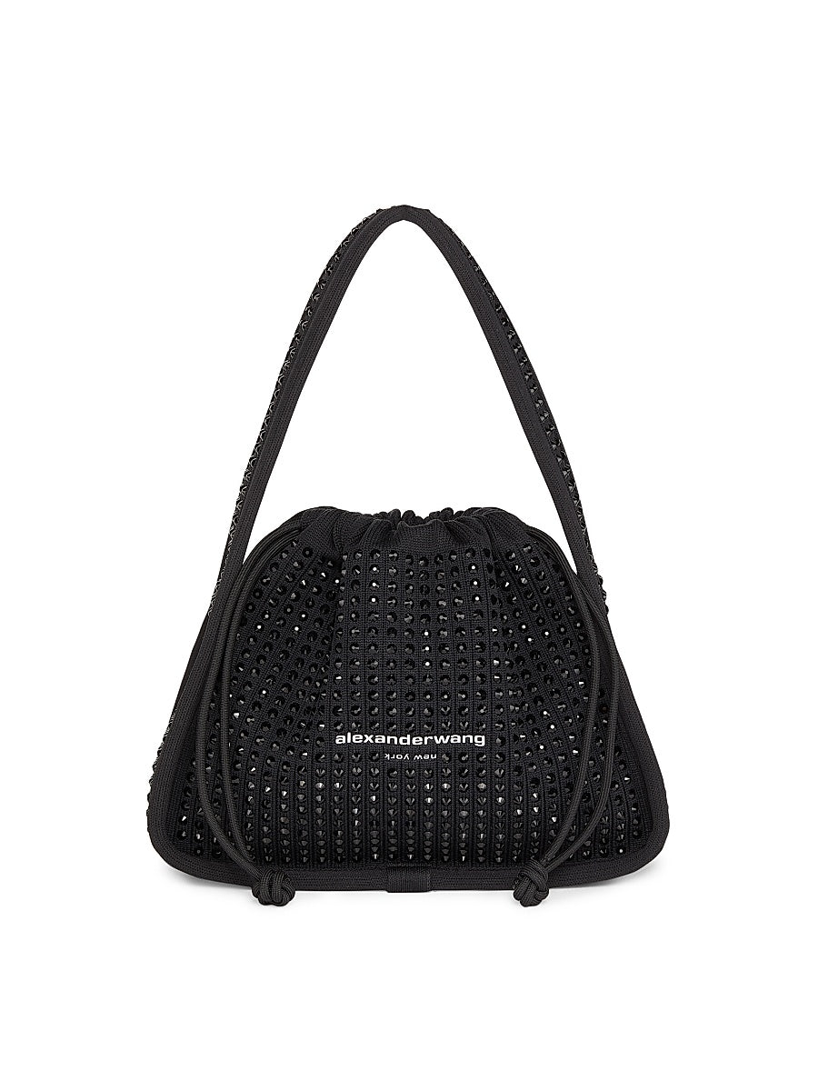 Small Ryan Crystal-Embellished Top Handle Bag
