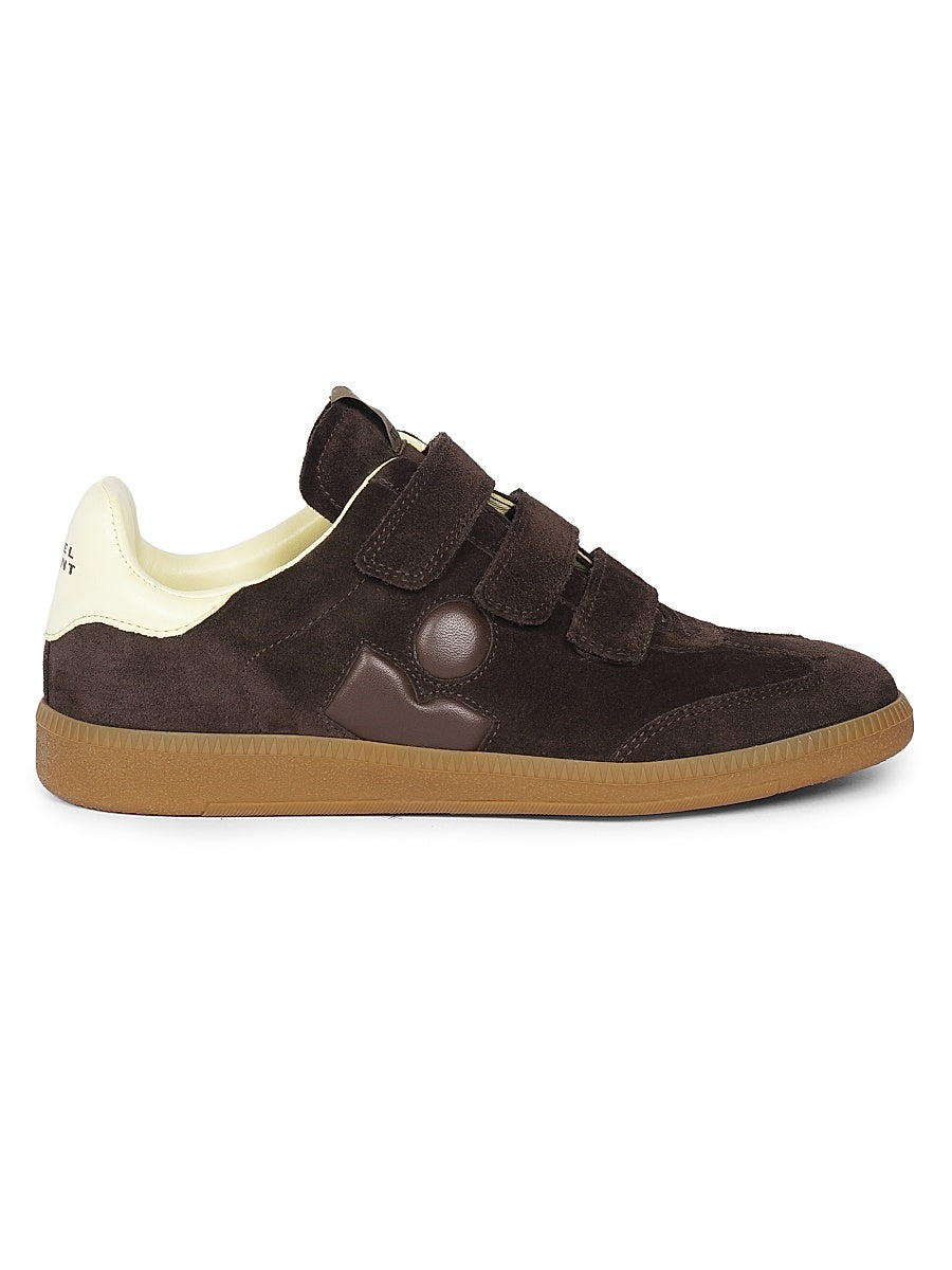 Beth Colorblocked Suede Low-Top Sneakers