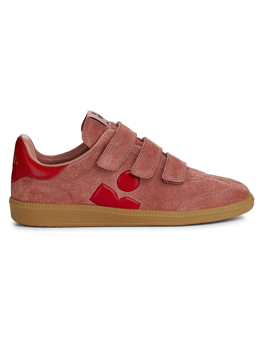 Beth Colorblocked Suede Low-Top Sneakers
