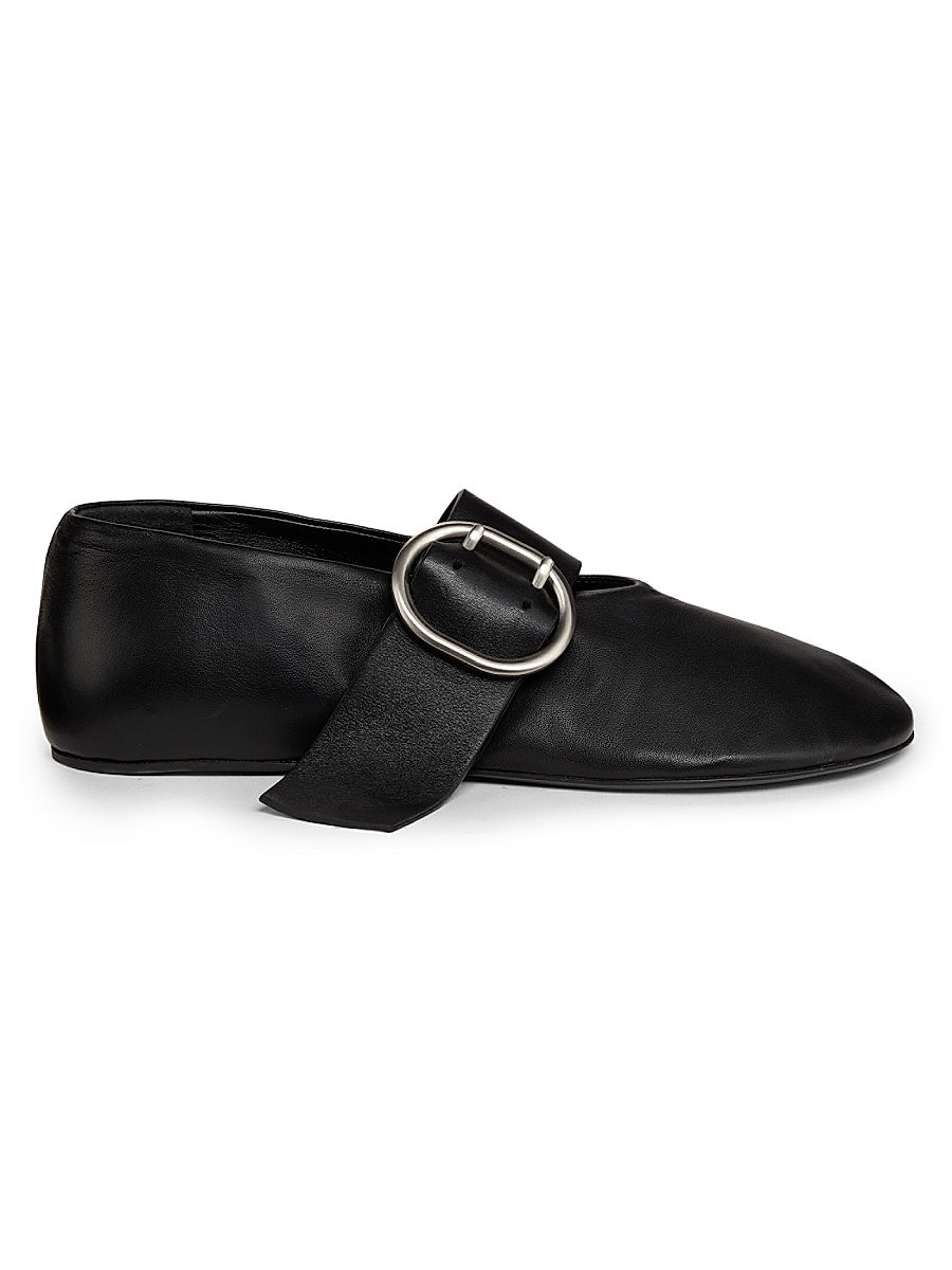 Leather Ballerina Flats
