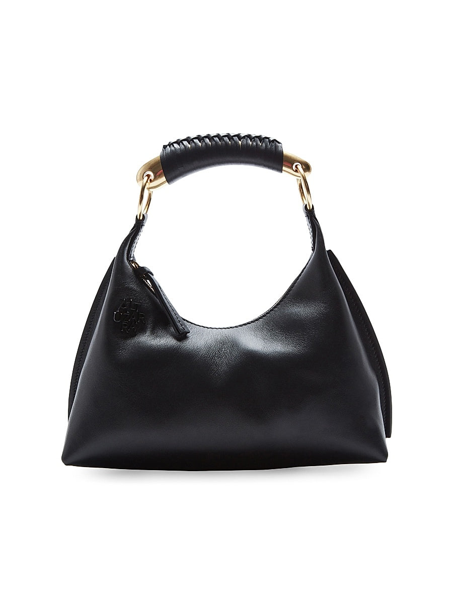 Small Athena Leather Top Handle Bag