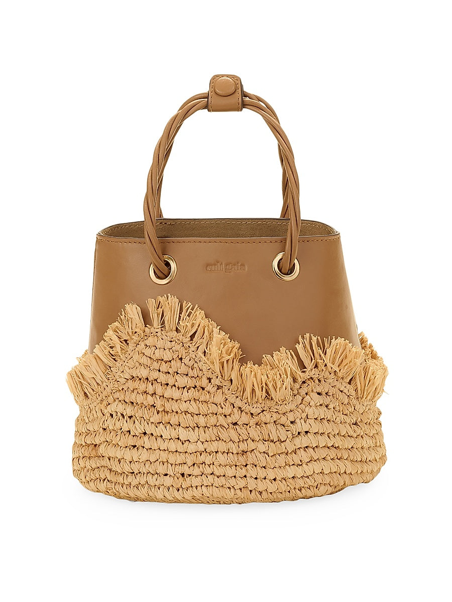 Jojo Leather Top-Handle Bag