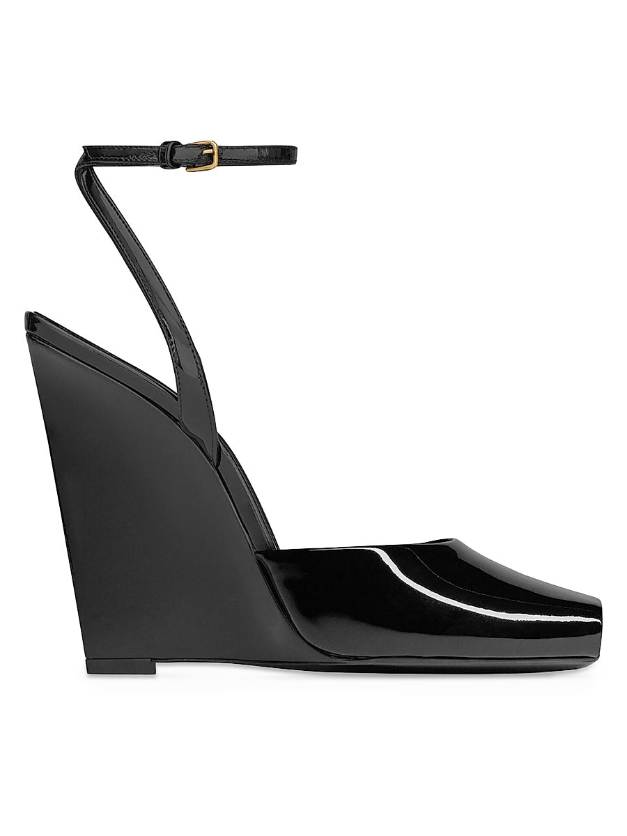 La Scandale Wedges in Patent Leather