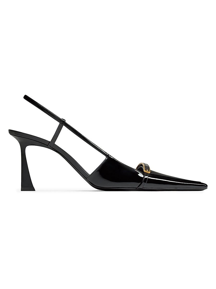 Jacqueline Slingback Pumps in Patent Leather