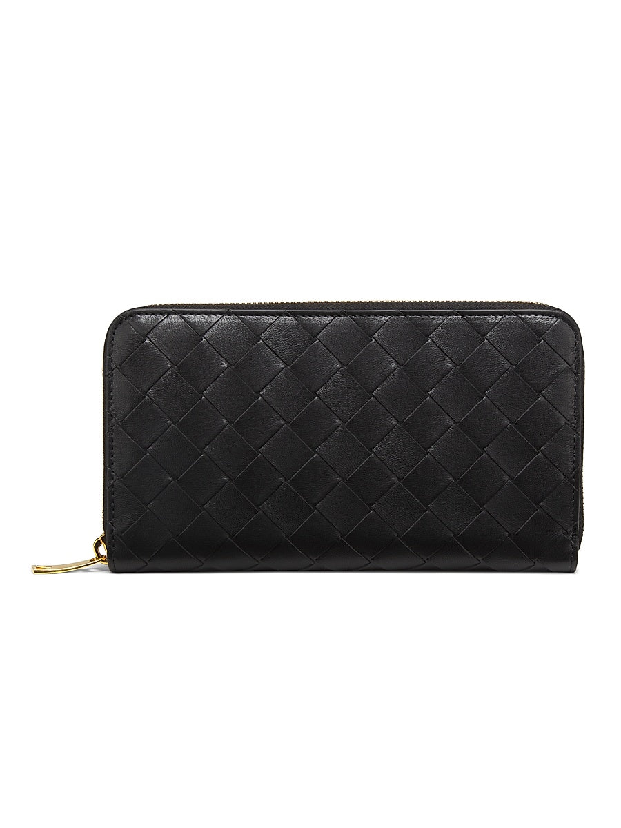 Leather Zip-Around Wallet