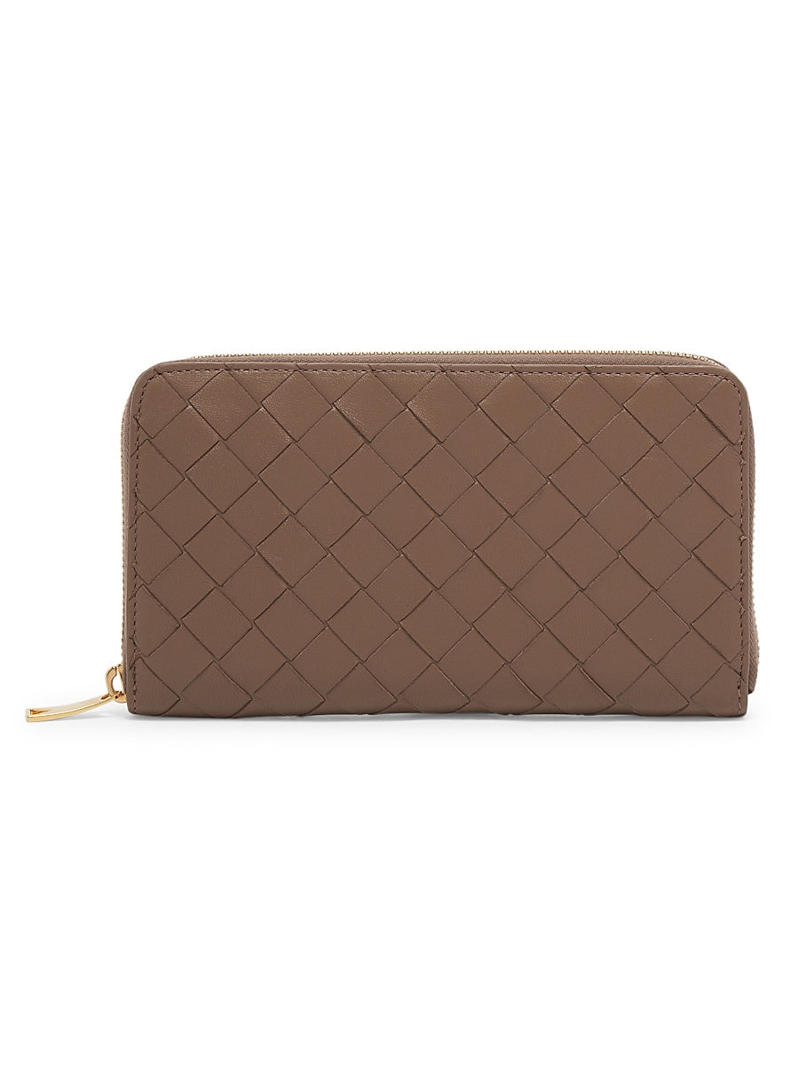 Leather Zip-Around Wallet