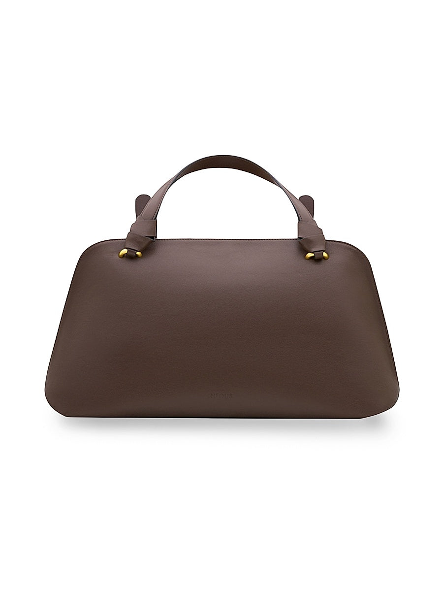 Aries Leather Top Handle Bag