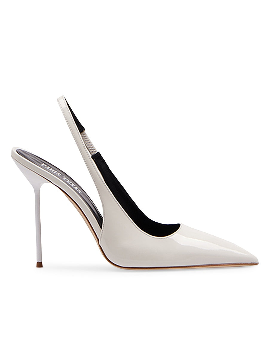 Lidia 105MM Patent Leather Slingback Pumps