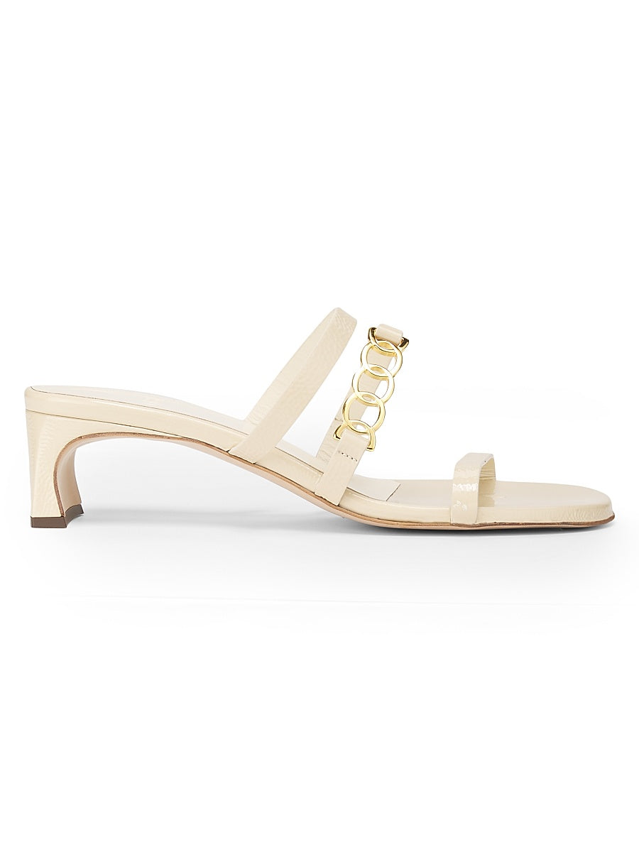 Juliet 50MM Logo Leather Sandals