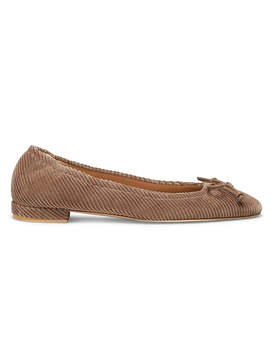 Bria Corduroy Velvet Ballet Flats