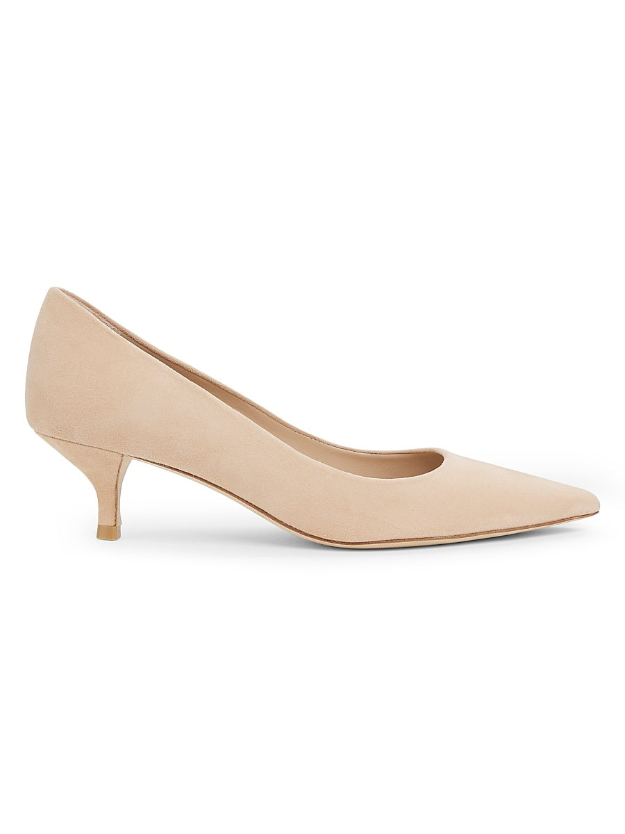 Power 50MM Suede Kitten-Heel Pumps