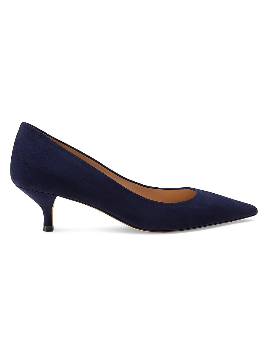 Power 50MM Suede Kitten-Heel Pumps