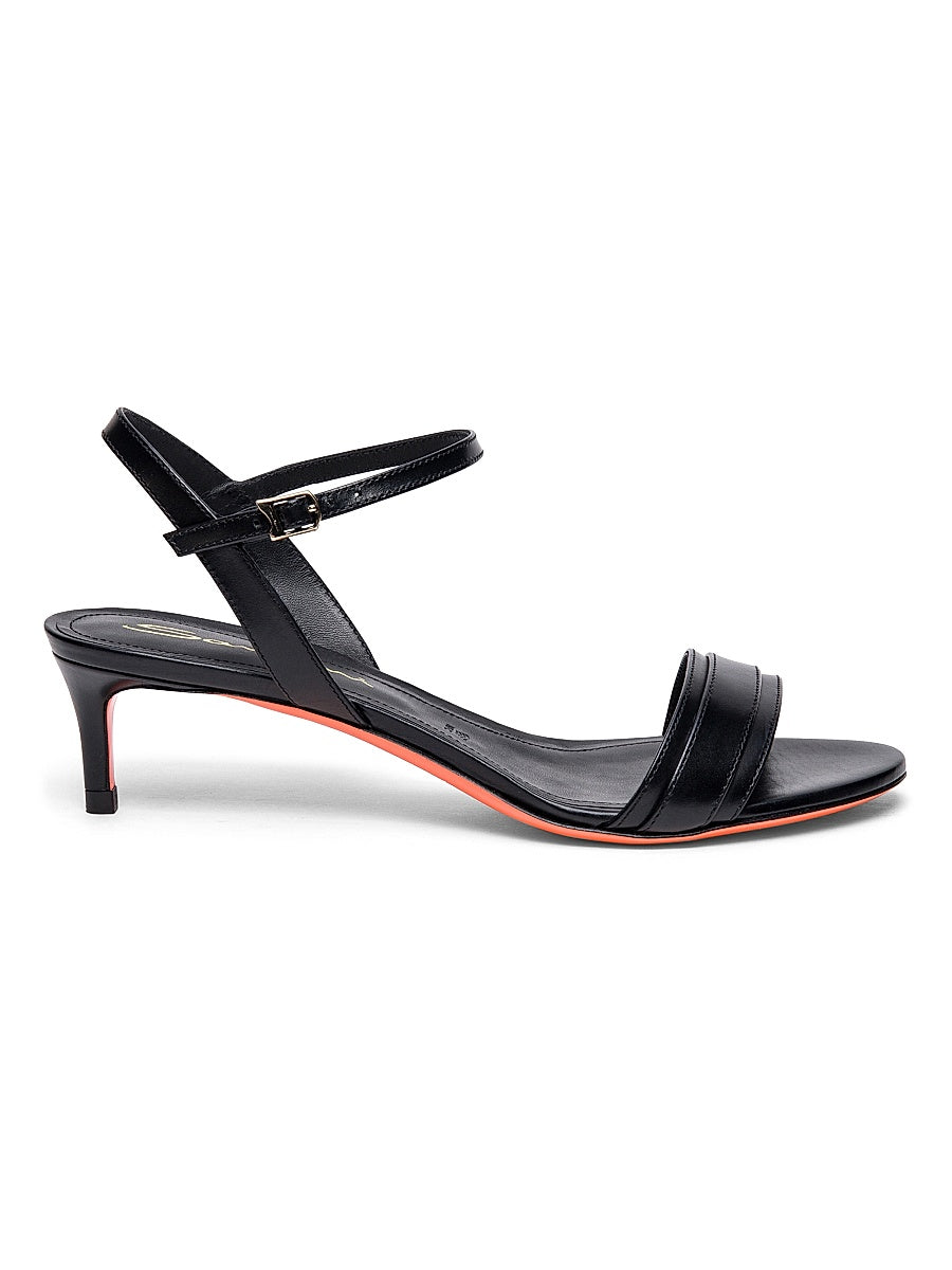 Sirolo 45MM Leather Kitten-Heel Sandals