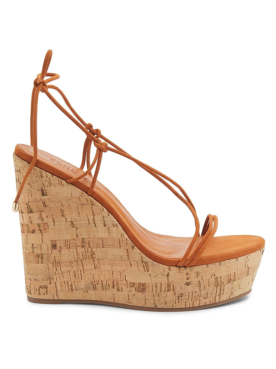 Calabria 100MM Suede Platform Wedge Sandals