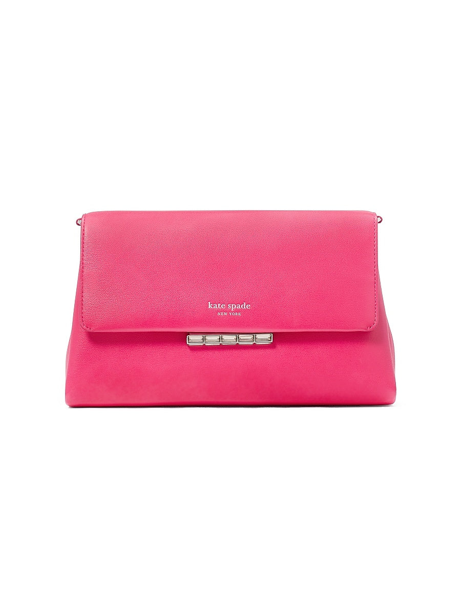Grace Embellished Leather Clutch