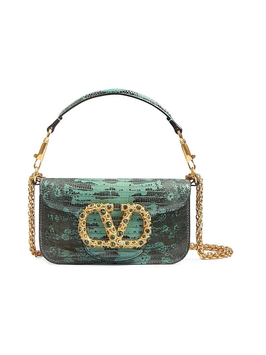 Locò Small Shoulder Bag in Tejus with Jewel Logo