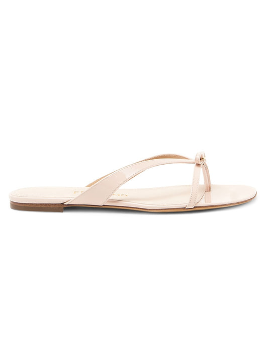 Abibi Bow-Detailed Leather Sandals