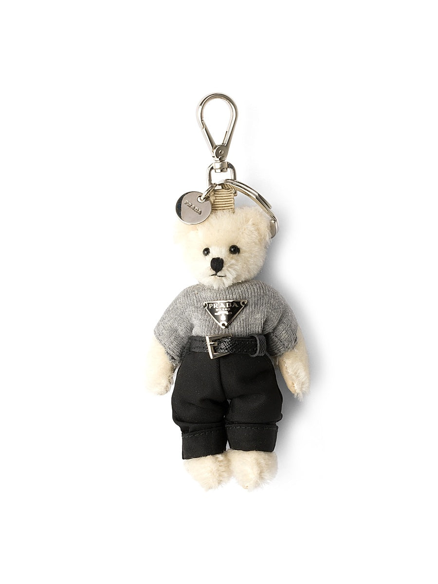 Teddy Bag Charm with Metal Ring