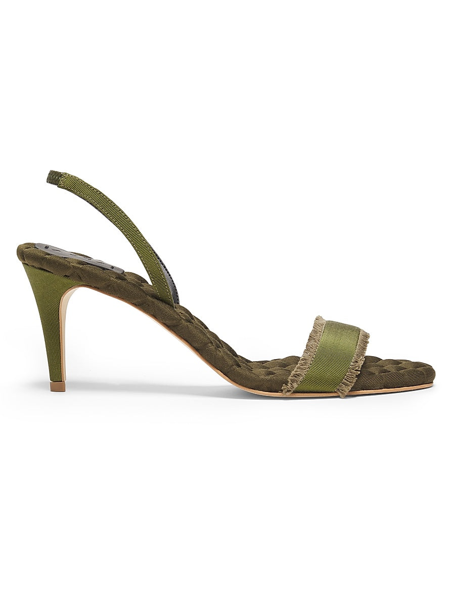 Claudia 75MM Grosgrain Slingback Sandals