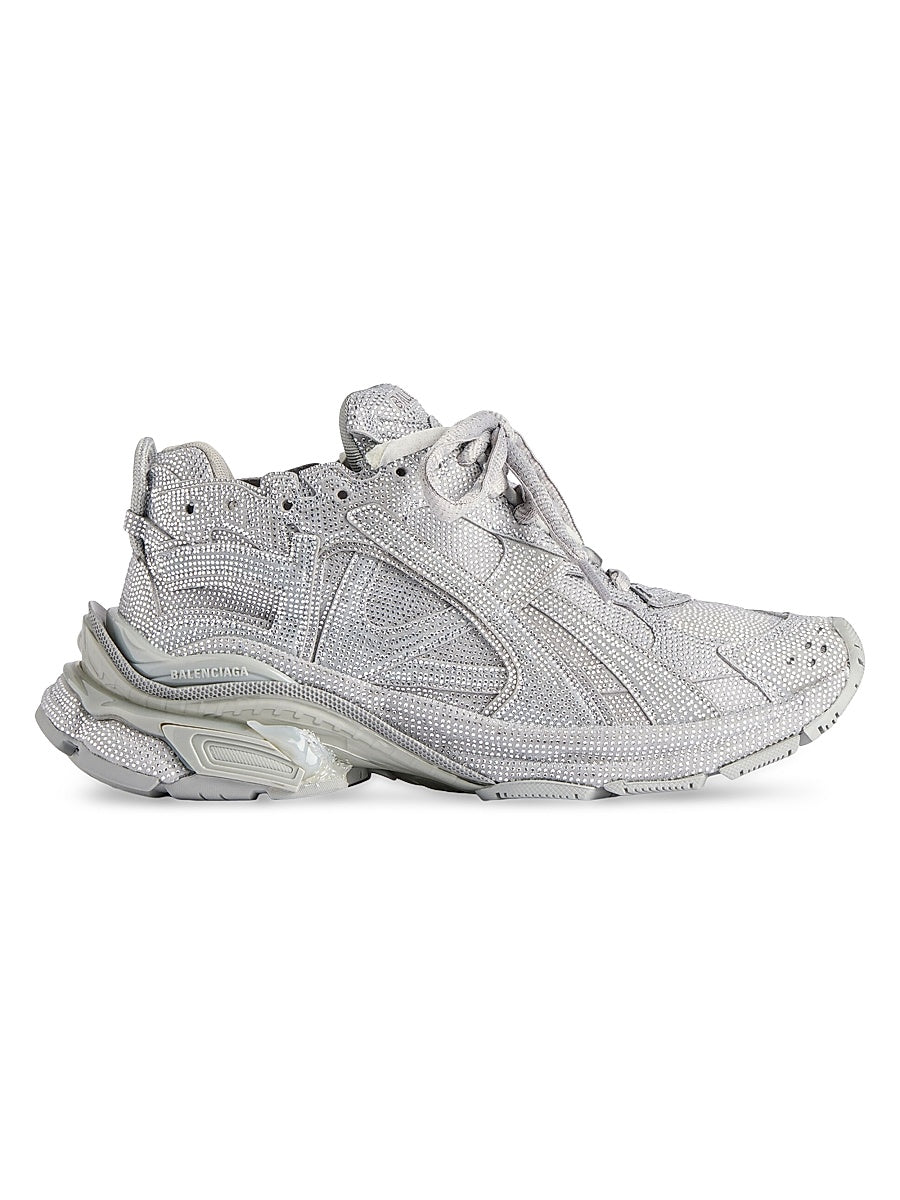 Runner Sneakers with Rhinestones