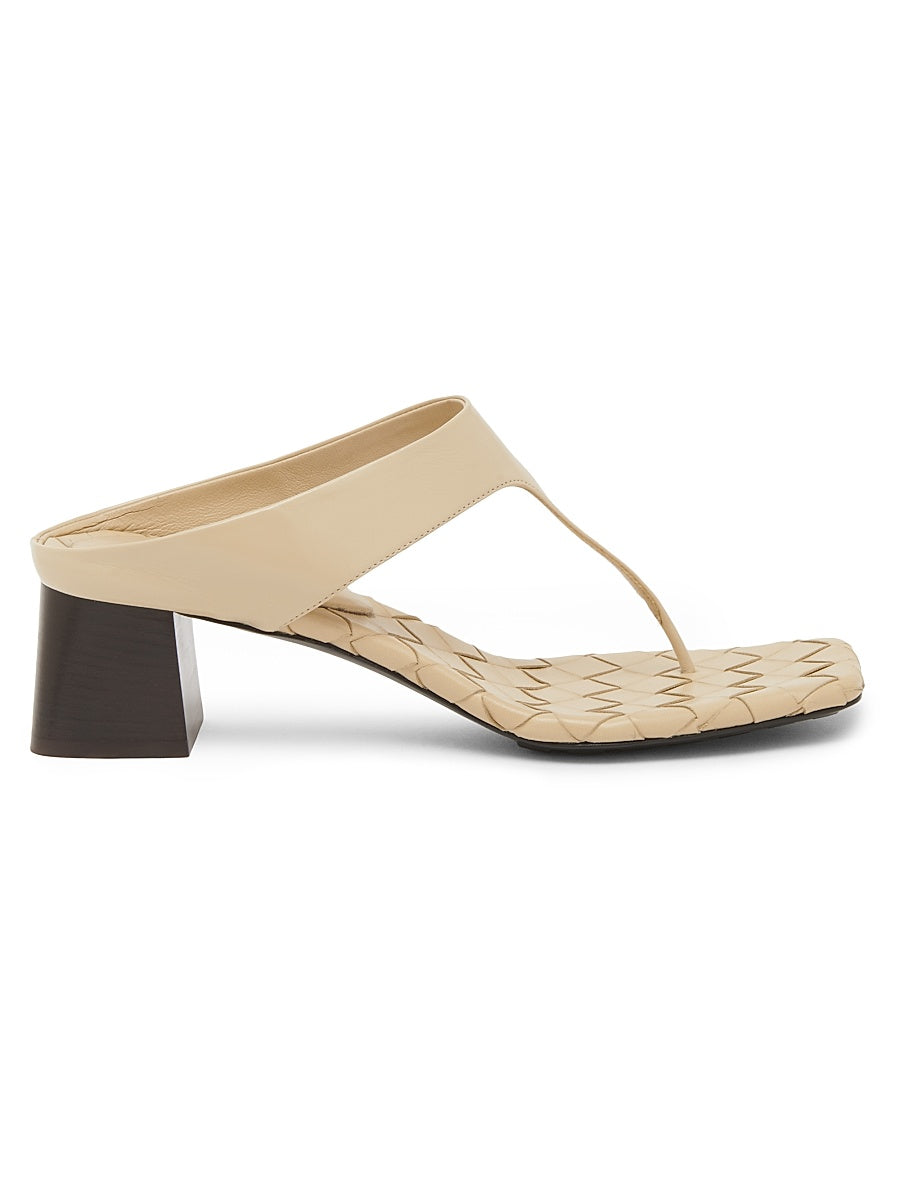 Marella 45MM Leather Block-Heel Sandals