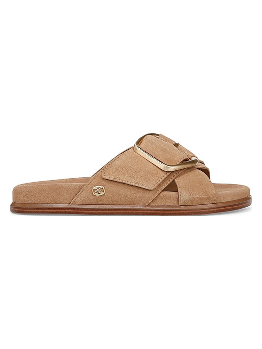 Darla Crisscross Suede Slide Sandals
