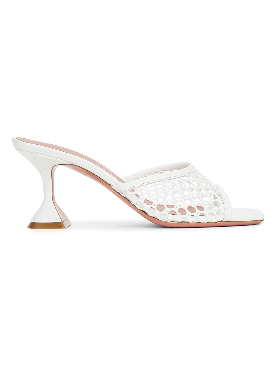 Lupita 70MM Mesh &amp; Leather Mules