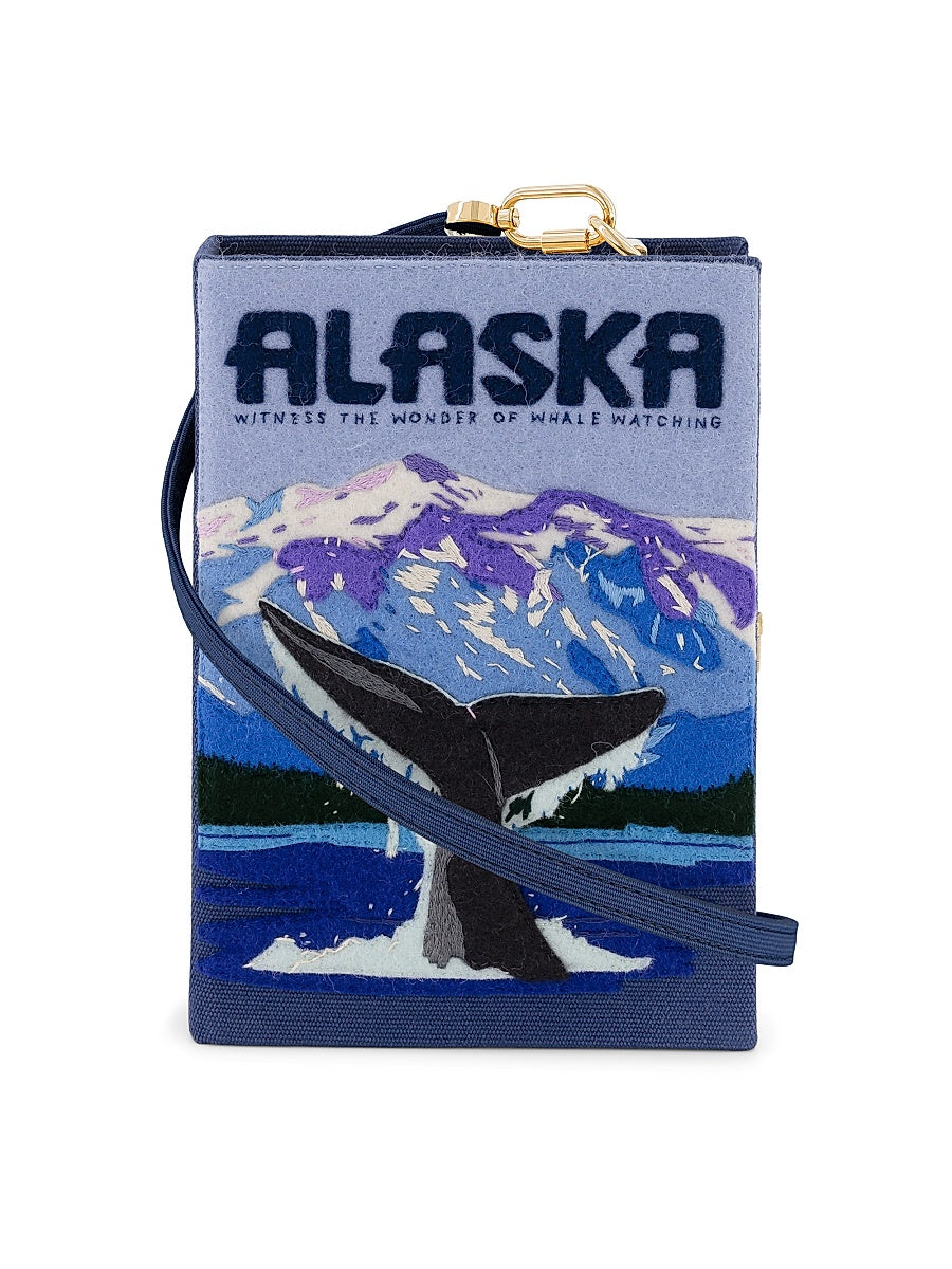 Voyages Alaska Embroidered Book Clutch