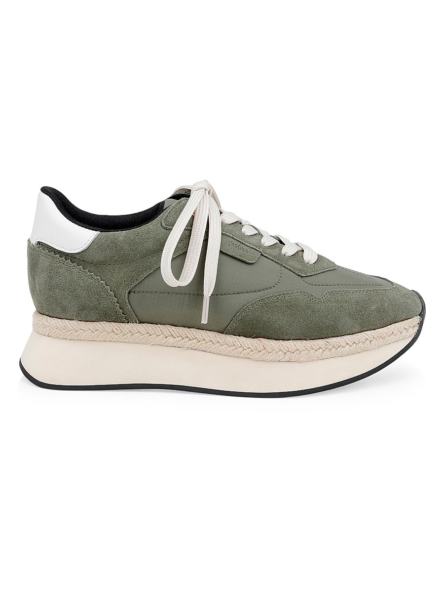 Ivone Suede &amp; Nylon Platform Sneakers