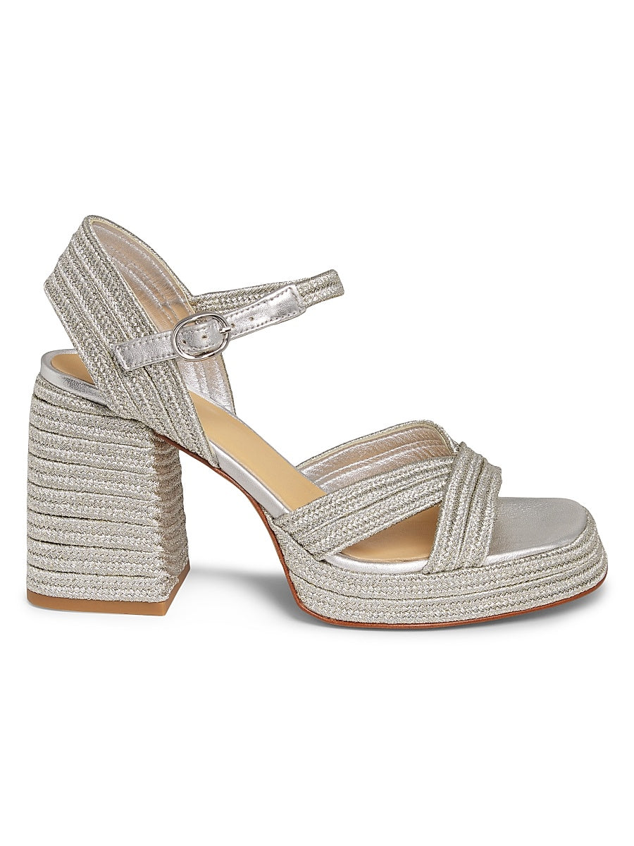 Valle Metallic Espadrille Sandals