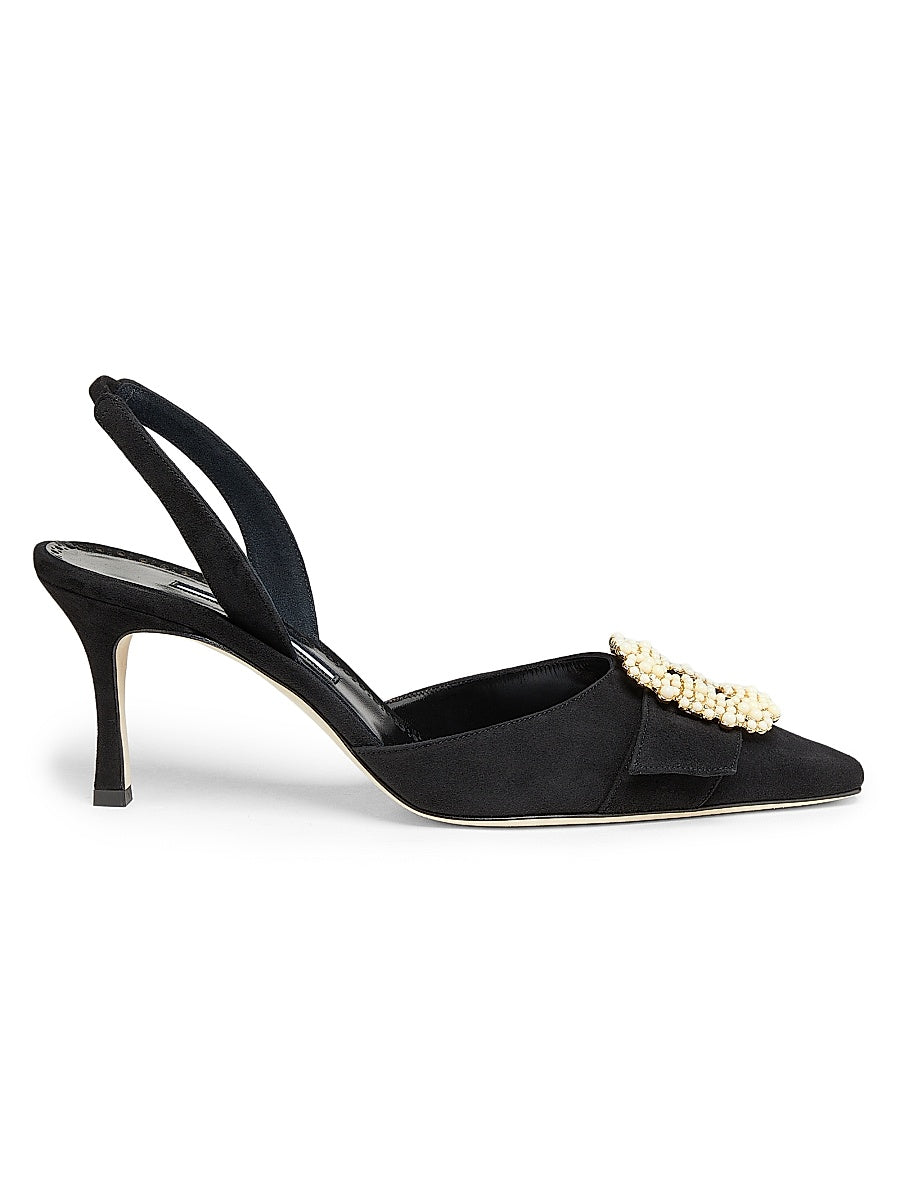 Gibsli Mone 70MM Embellished Suede Pumps