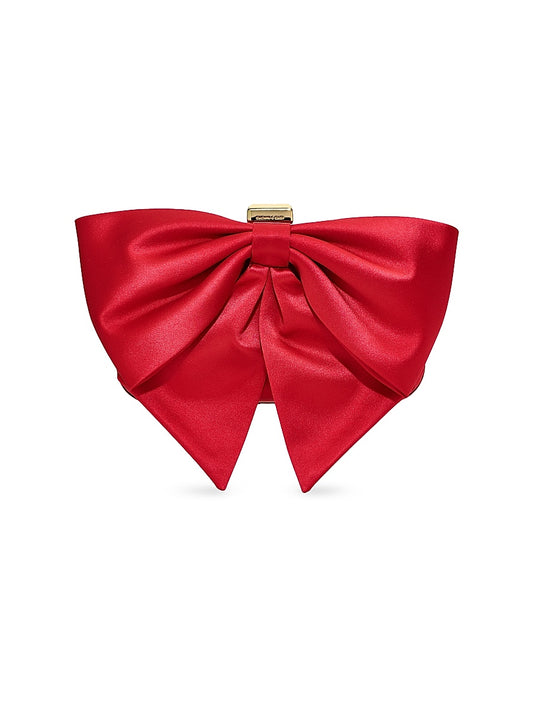 Cupid's Bow Satin Clutch