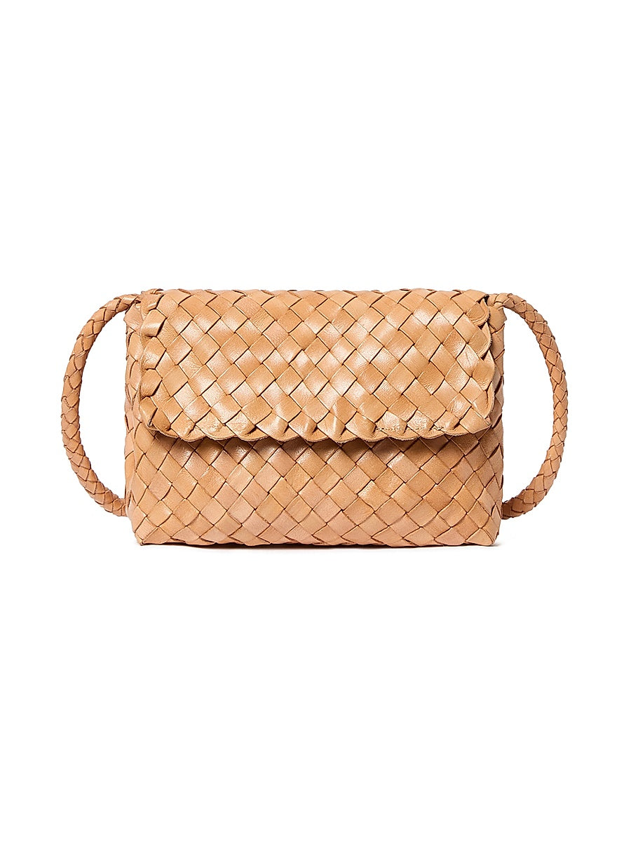 Vinnie Woven Leather Crossbody Bag