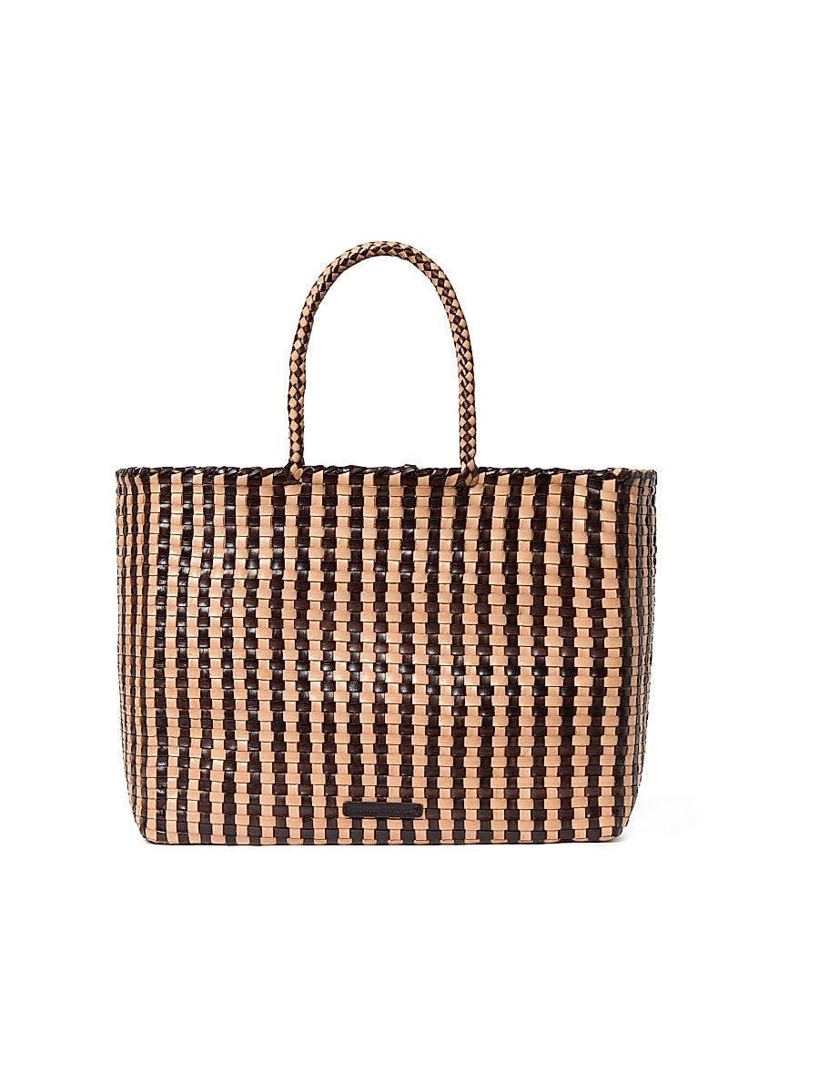 Klara Woven Leather Tote Bag