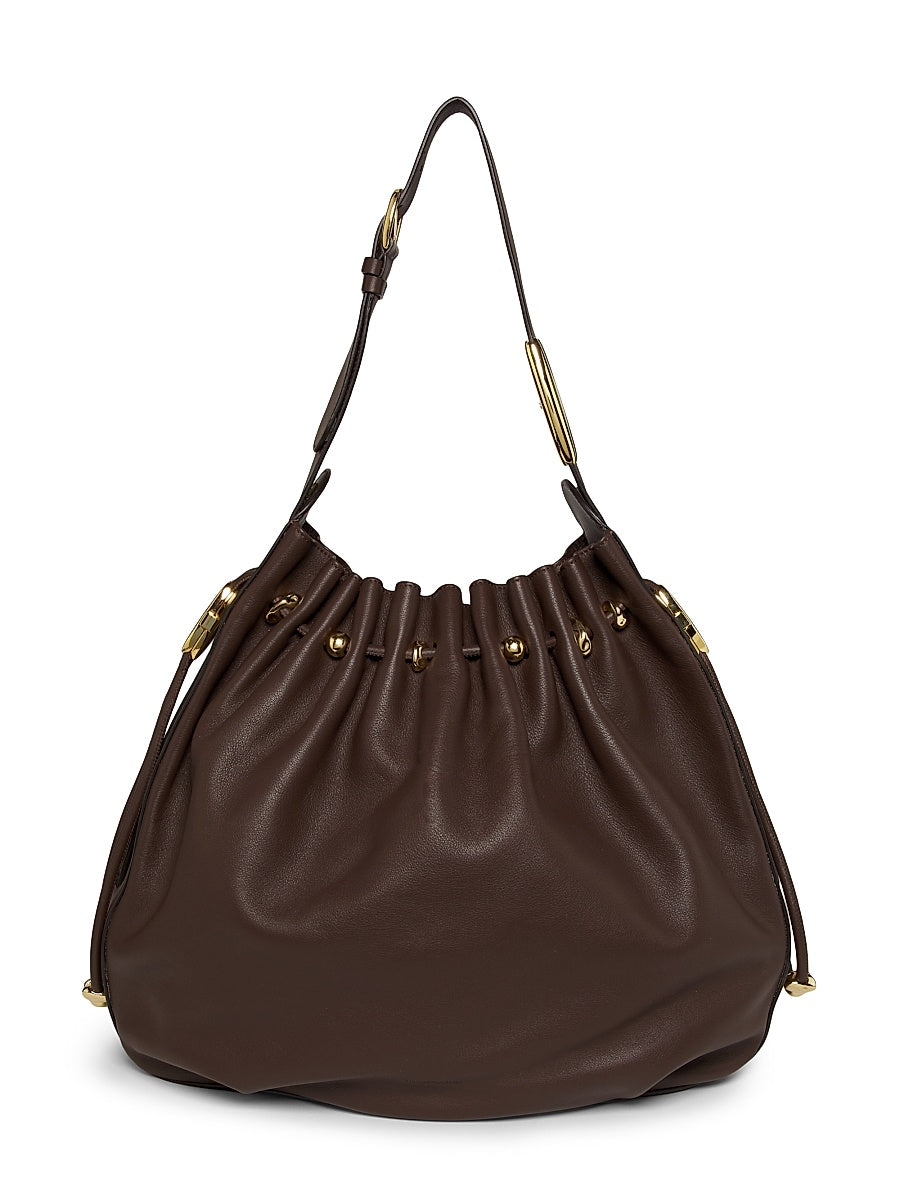 Large Halcyon Leather Bucket Bag