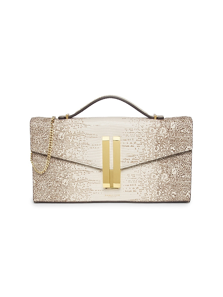 Vancouver Embossed-Leather Convertible Clutch